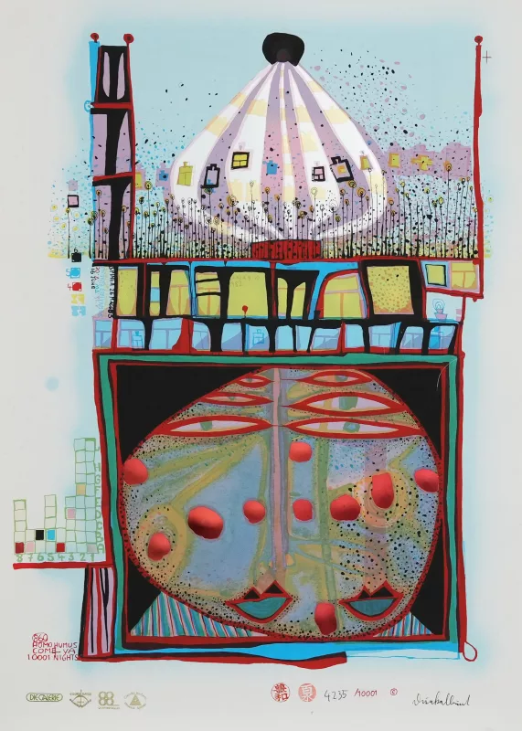 Friedensreich Hundertwasser (1928 Wien - 2000 Brisbane) (F)
