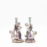 MEISSEN Paar Figurenleuchter mit Amoretten_MEISSEN Paar Figurenleuchter mit Amoretten_96390_92-1