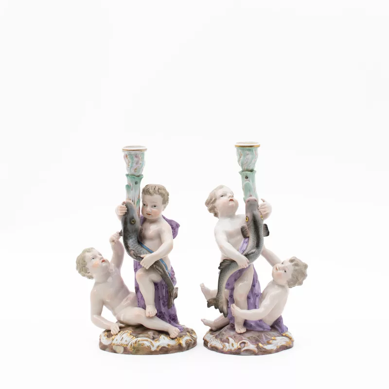 MEISSEN Paar Figurenleuchter mit Amoretten_MEISSEN Paar Figurenleuchter mit Amoretten_96390_92-1