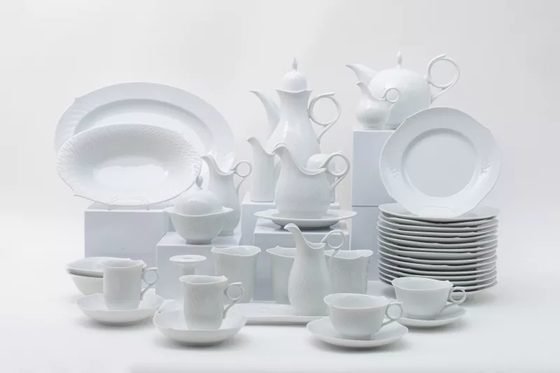 MEISSEN Kaffee und Teeservice Wellenspiel