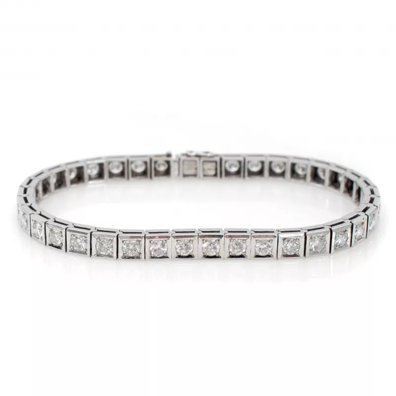 Rivière Armband mit Brillantbesatz