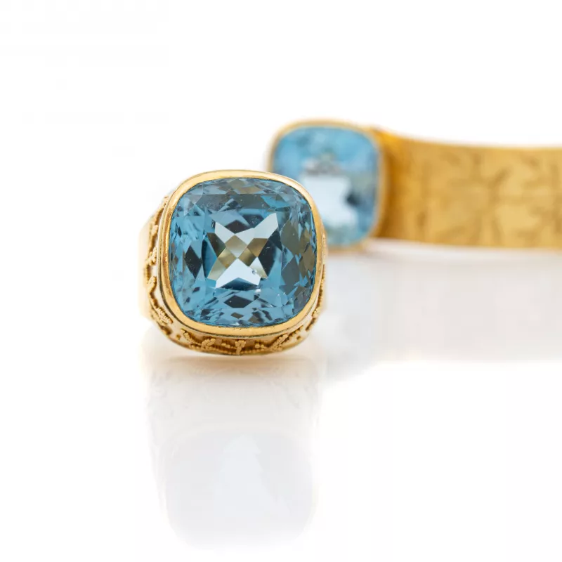 Aquamarin-Schmuckset