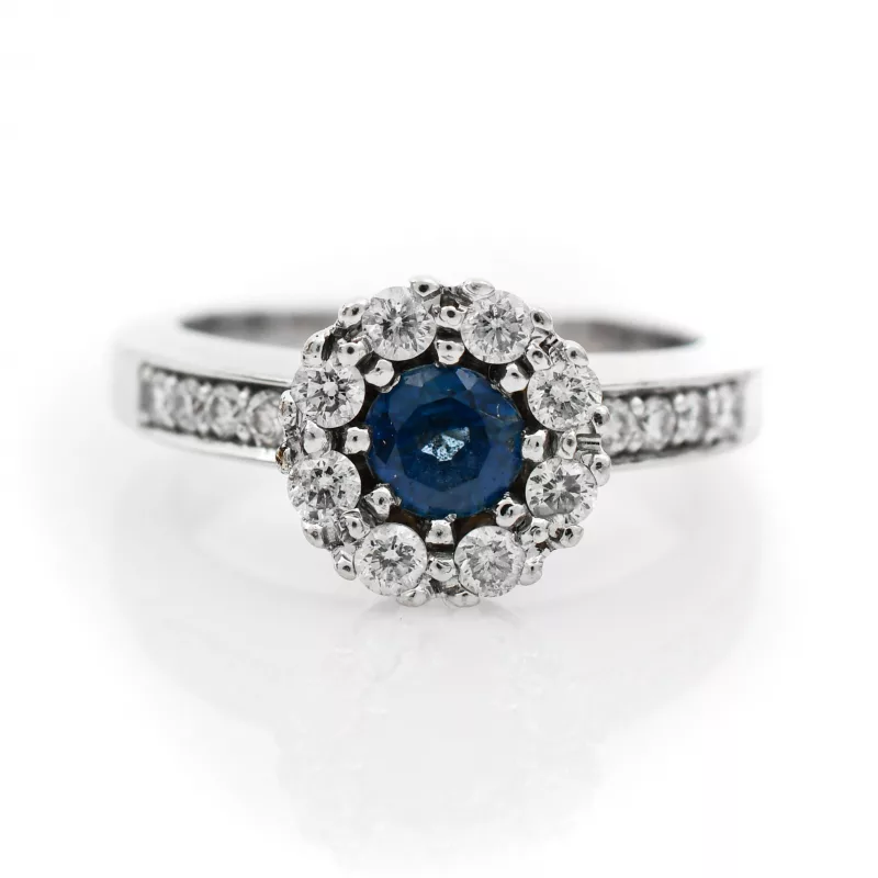 Saphir-Diamantring