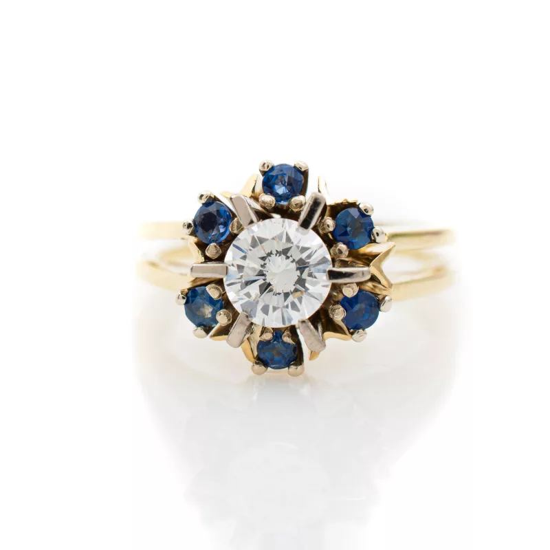 Saphir-Diamantring ca. 1 ct_Saphir-Diamantring ca. 1 ct_96391_43-1