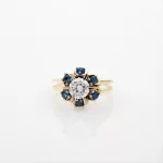 Saphir-Diamantring ca. 1 ct_Saphir-Diamantring ca. 1 ct_96391_43-2