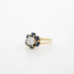 Saphir-Diamantring ca. 1 ct_Saphir-Diamantring ca. 1 ct_96391_43-3