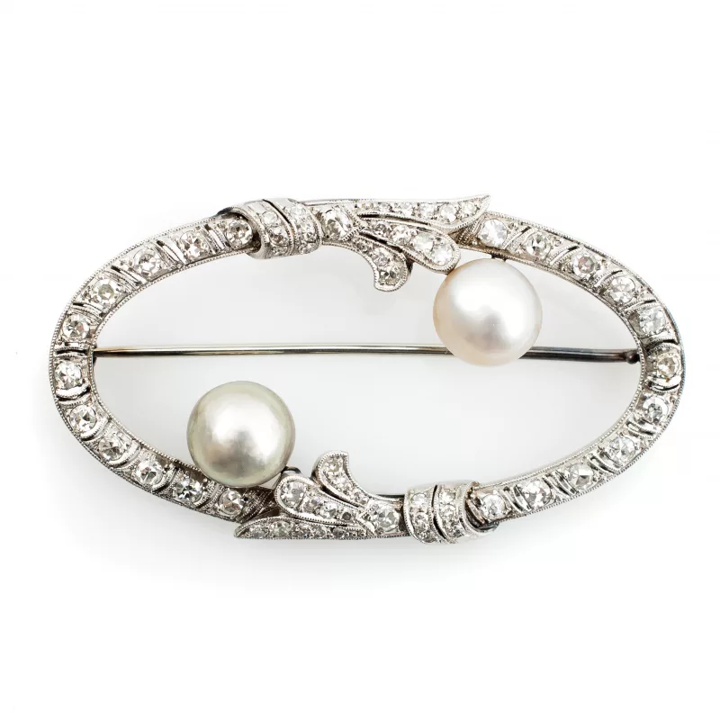 Perl-Diamantbrosche