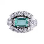 Smaragdring mit Brillantbesatz_Smaragdring mit Brillantbesatz_96391_60-1